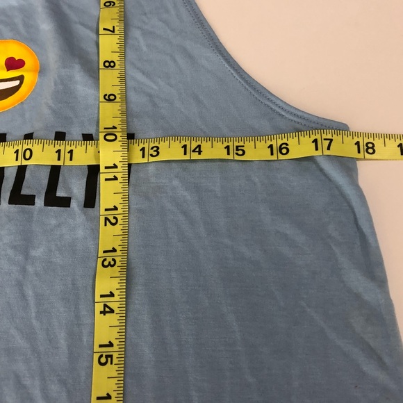 Freeze 24-7 Emoji Graphic Twisted Tank Top L - Picture 7 of 7